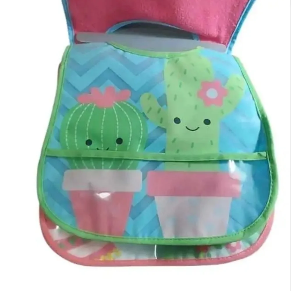 NWT Neat Solutions 3 pc water resistant bib w/pocket age 3M+